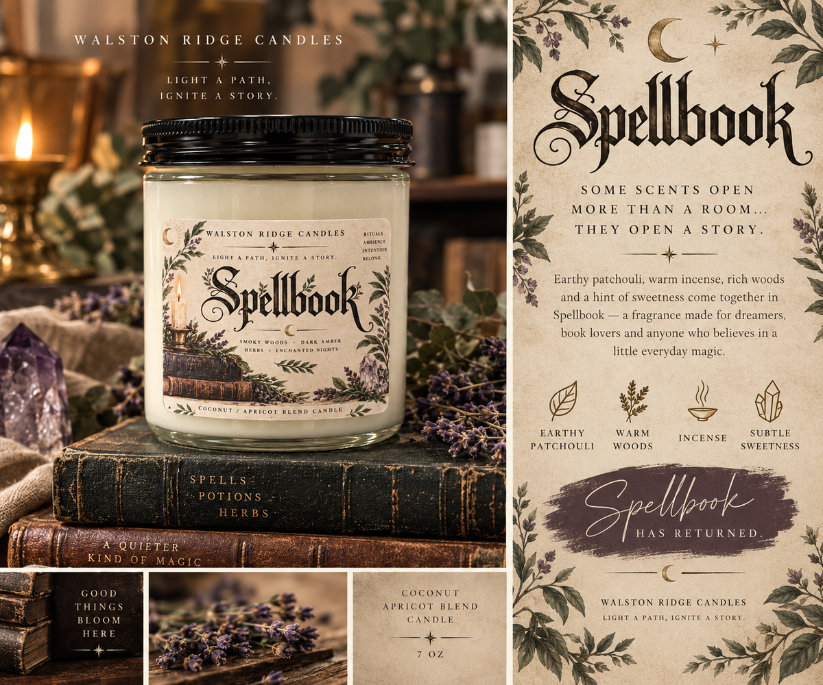 Spellbook Candle