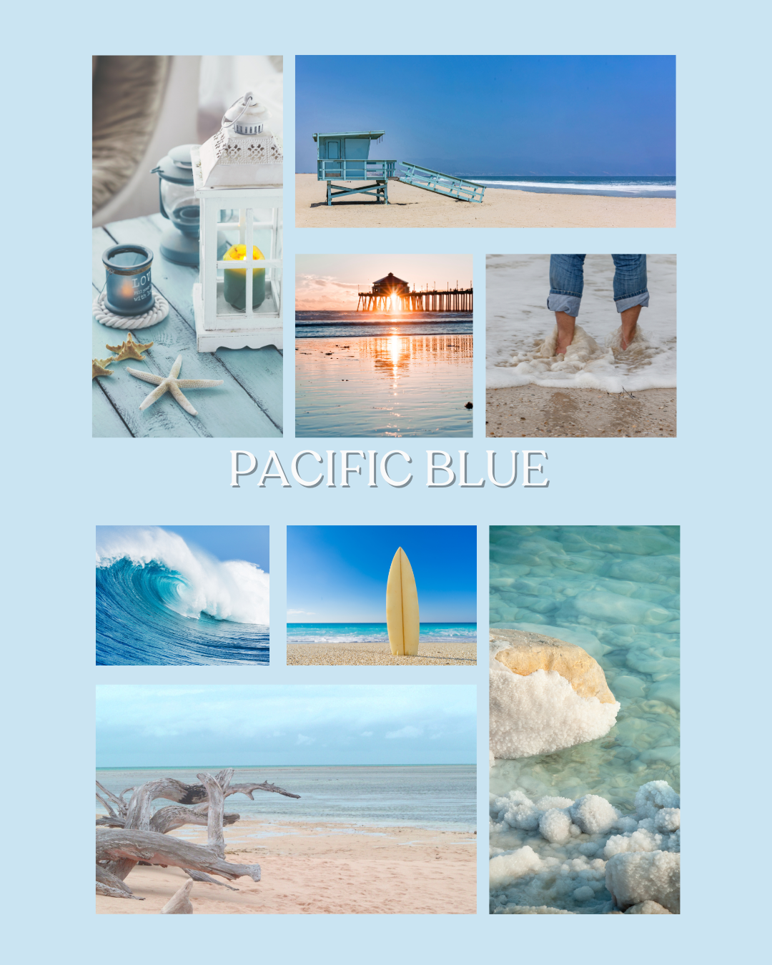 Pacific Blue Candle