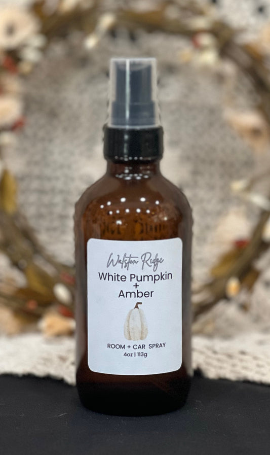 LIMITED EDITION White Pumpkin + Amber Room + Car Spray