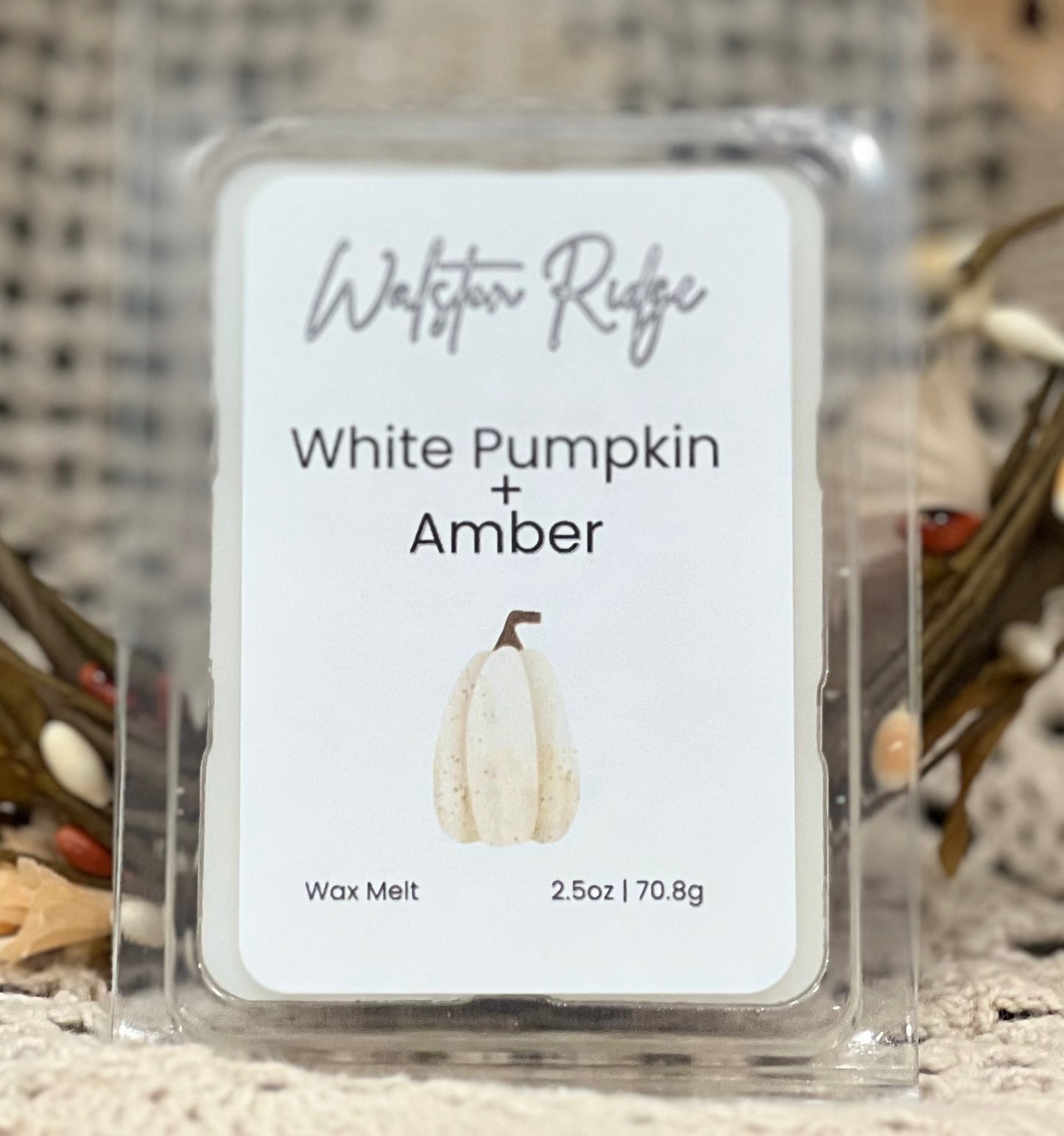 LIMITED EDITION White Pumpkin + Amber Wax Melt