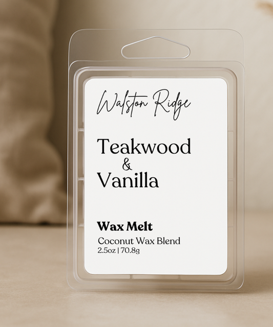 Teakwood and Vanilla Wax Melt