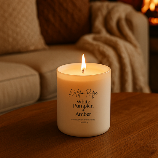 White Pumpkin + Amber Candle Pre Order